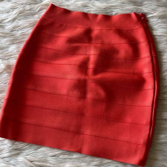 NWT Herve Leger x Forever 21 Bandage Skirt in Orange - Picture 6 of 9